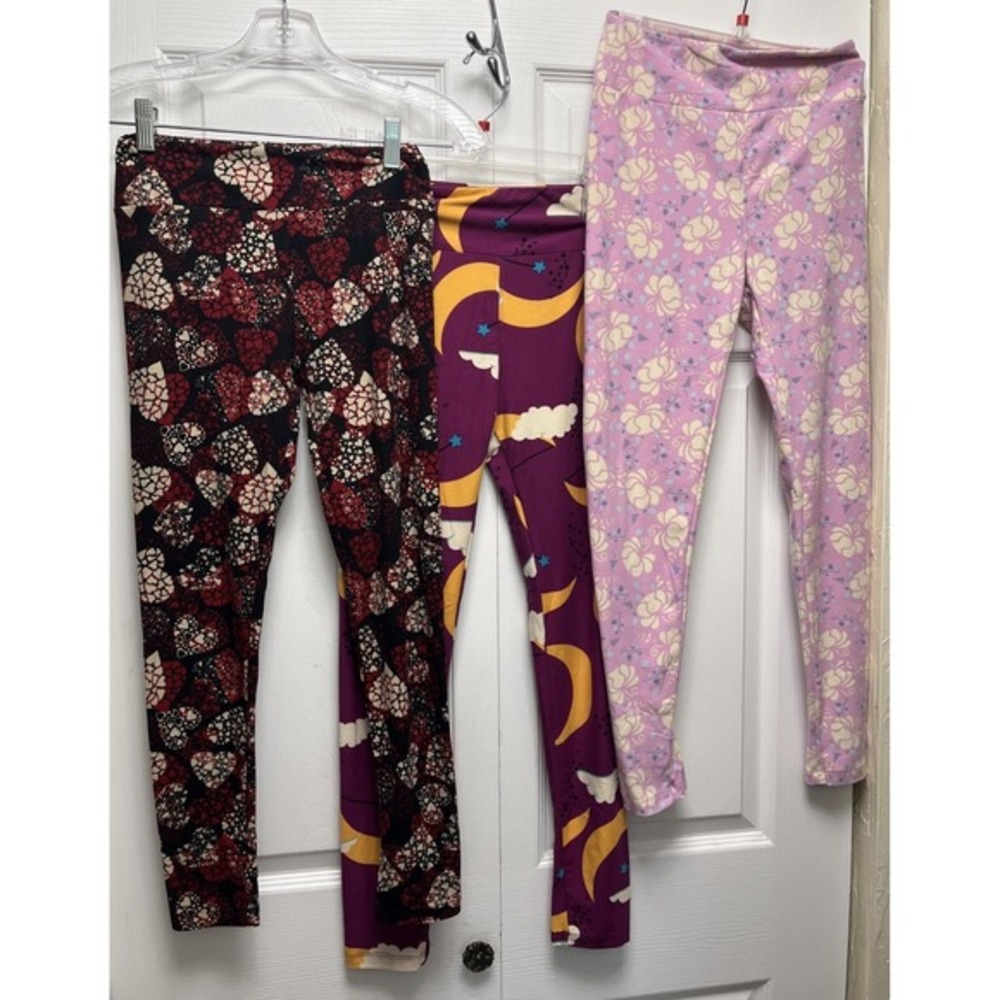 Women's‎ One Size Lularoe Leggings Lot Of 3  OS